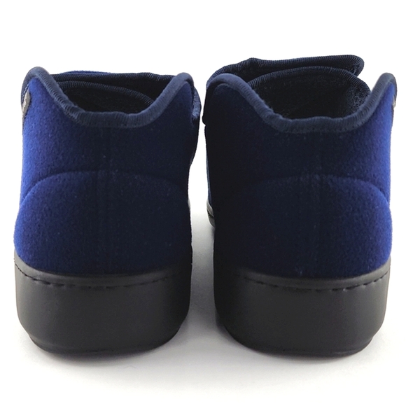 Podowell Unisex Adults Blue Alexis Hi-Top Slippers Velcro Antibacterial Washable - Picture 7 of 15